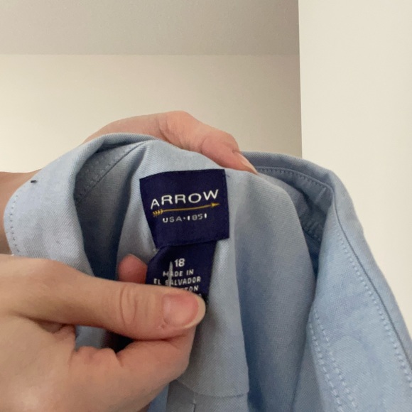 Arrow Sky Blue Dress Shirt - Picture 4 of 4